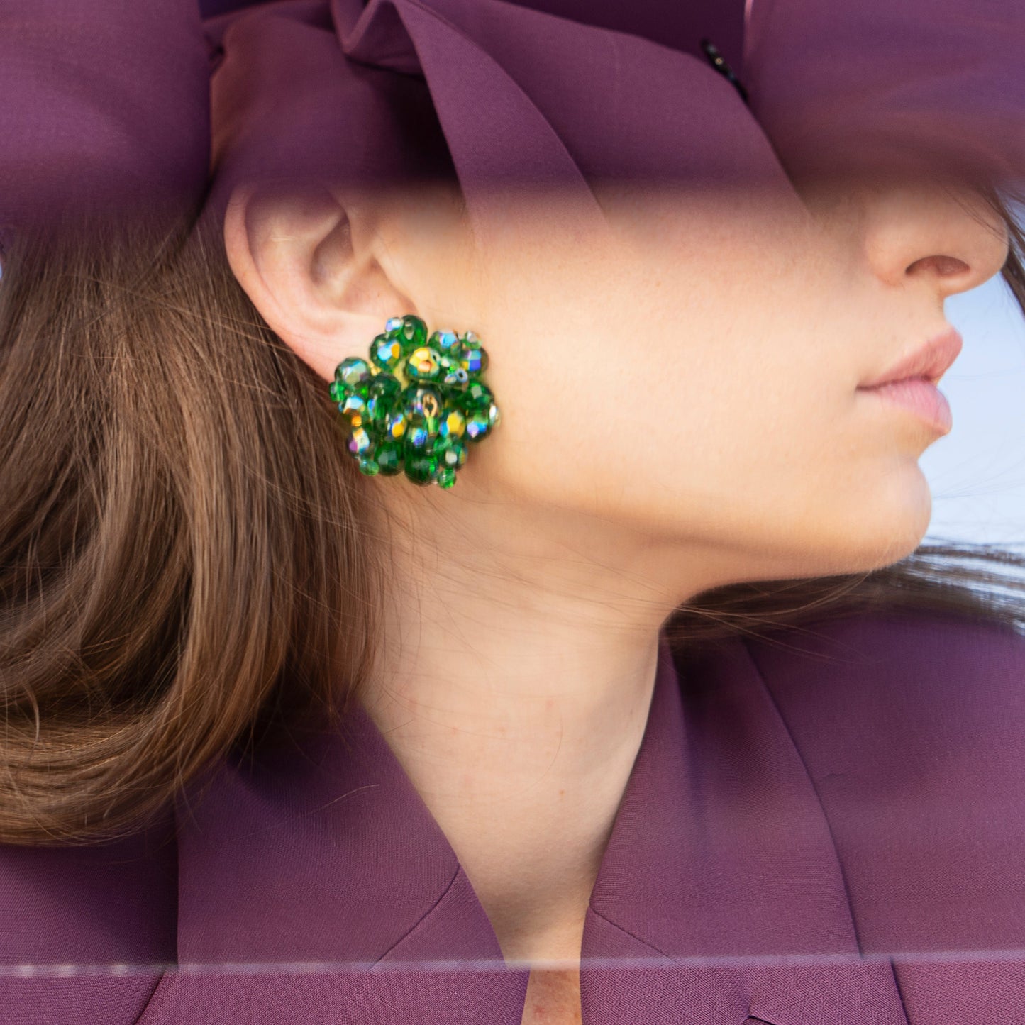 Orecchini vintage purry