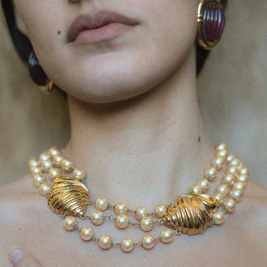 Collana vintage VALENTINO torchon