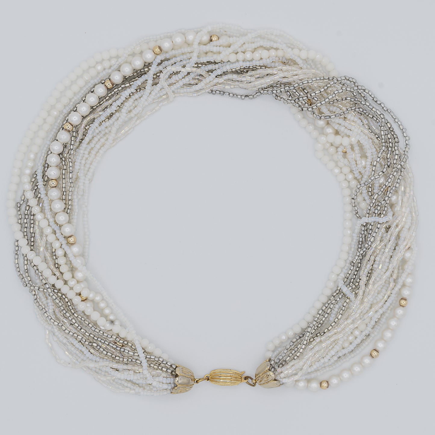 Collana vintage microperle