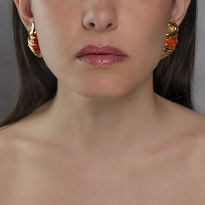 Orecchini vintage Valentino conchiglia