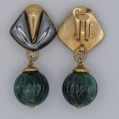 Orecchini vintage VALENTINO cabochon