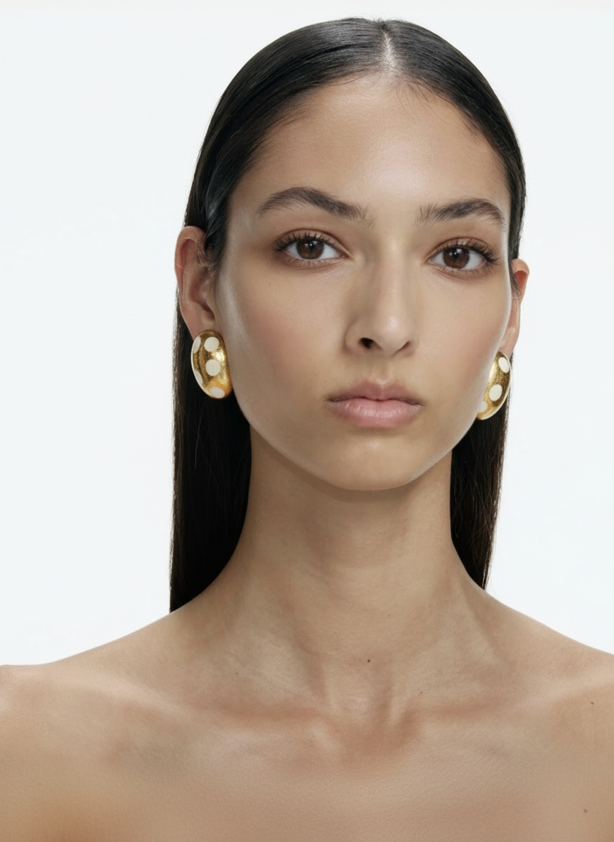 Orecchini Vintage Valentino pois