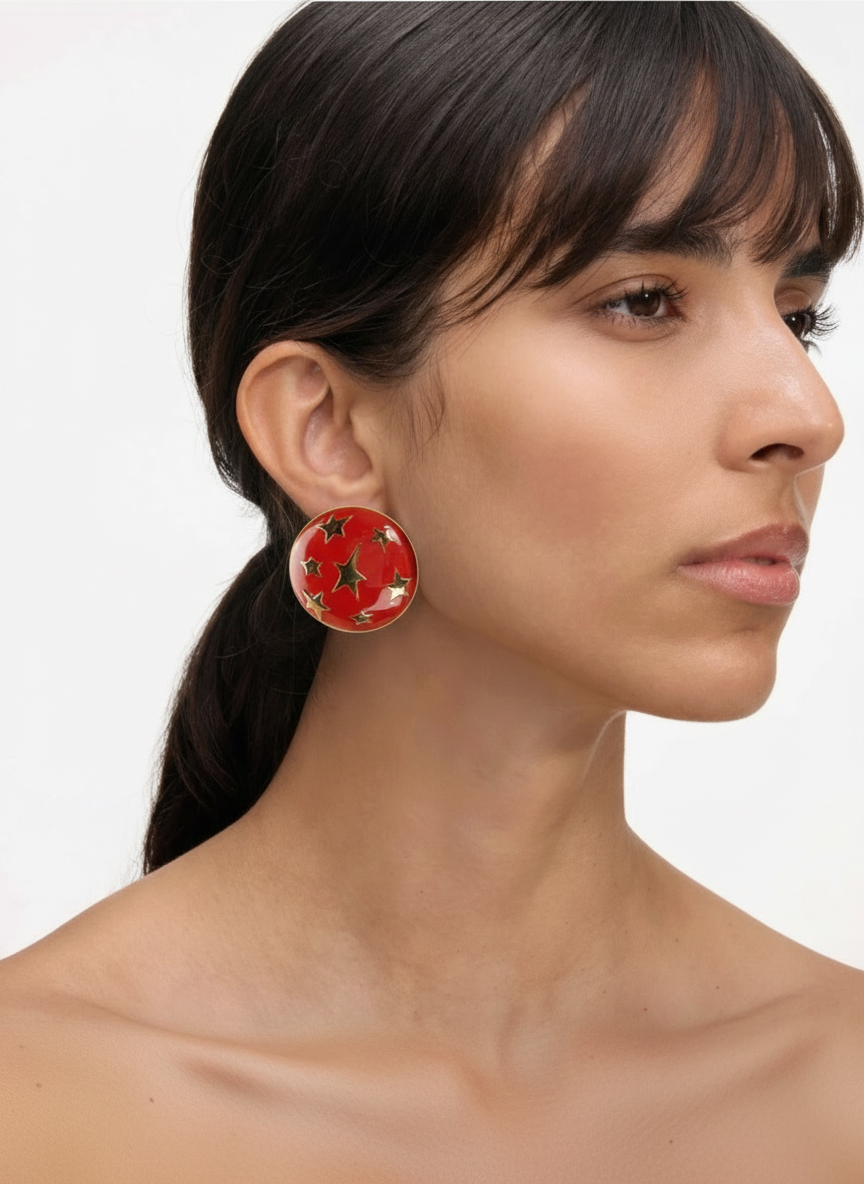 Orecchini vintage Valentino stellari