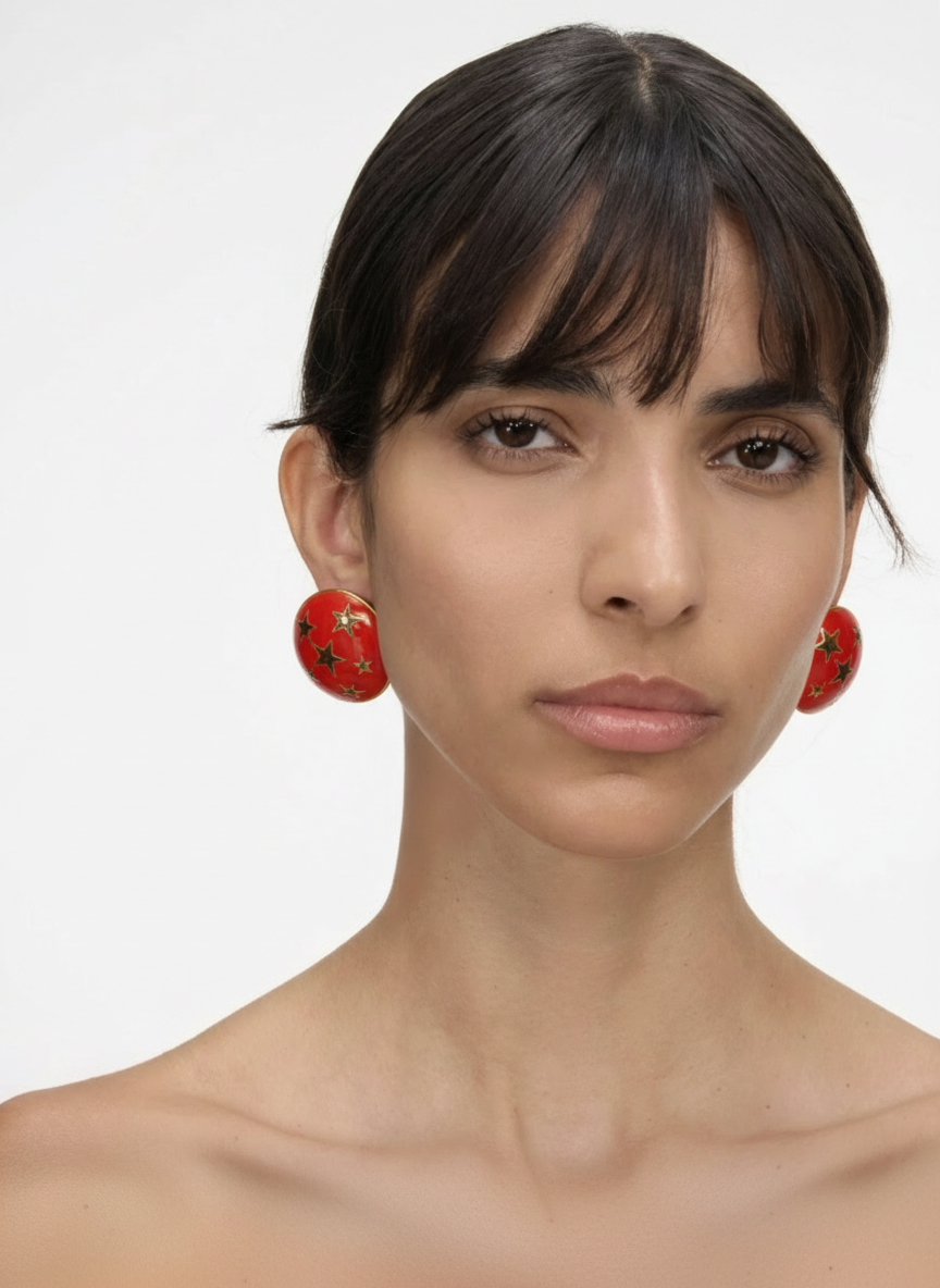 Orecchini vintage Valentino stellari