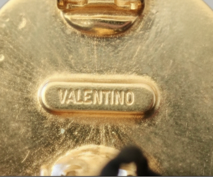 Orecchini vintage Valentino cielo