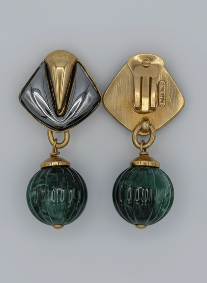 Orecchini vintage VALENTINO cabochon