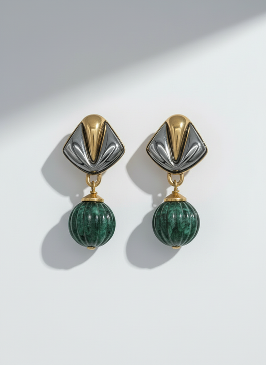 Orecchini vintage VALENTINO cabochon