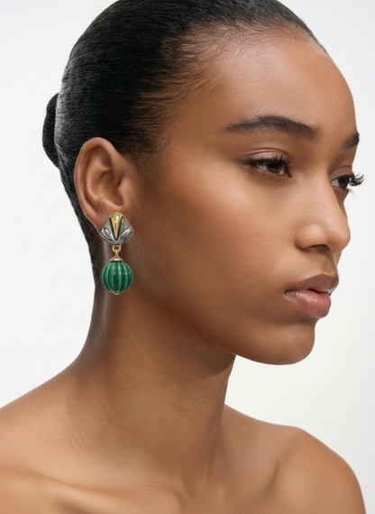 Orecchini vintage VALENTINO cabochon