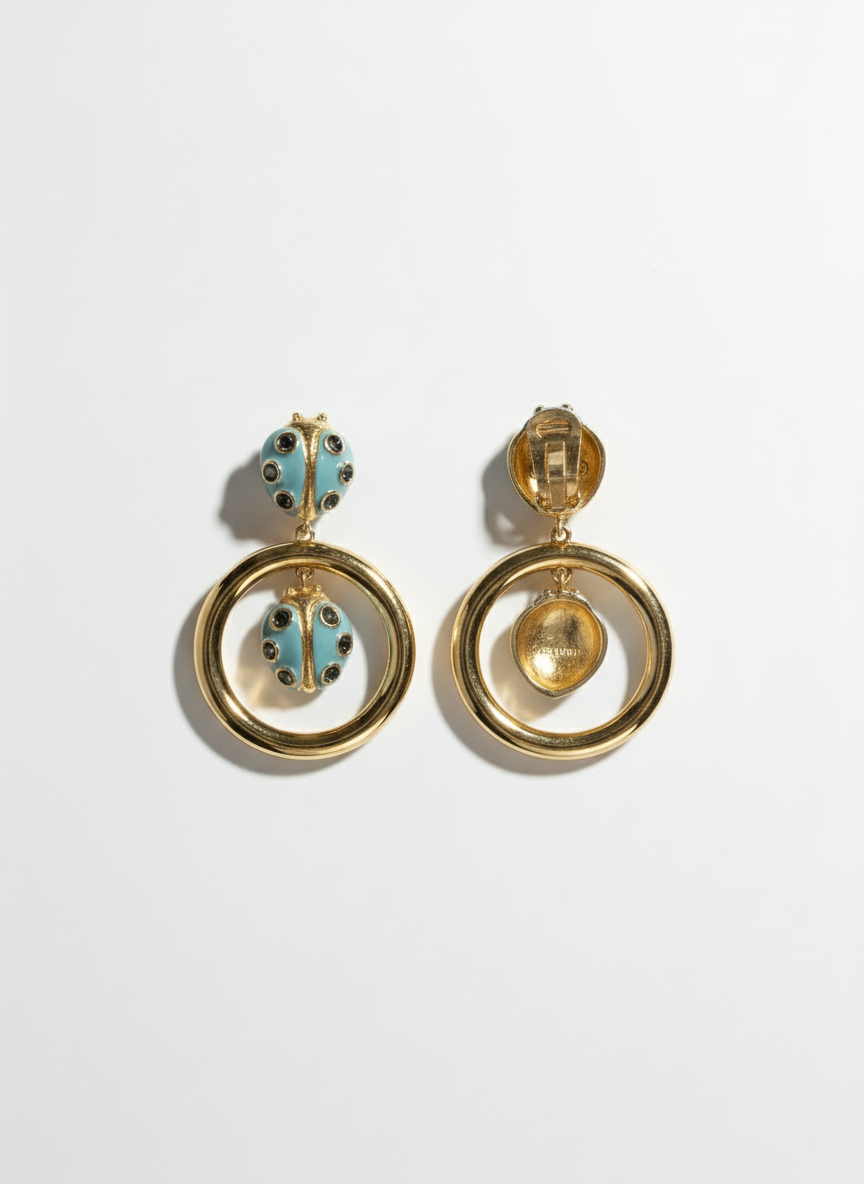 Orecchini vintage VALENTINO lucky