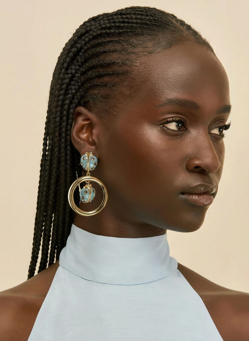 Orecchini vintage VALENTINO lucky