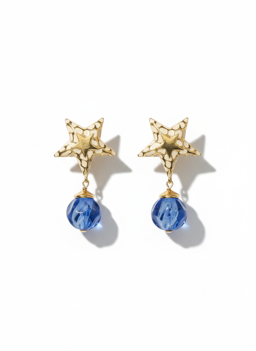 Orecchini vintage Valentino stella