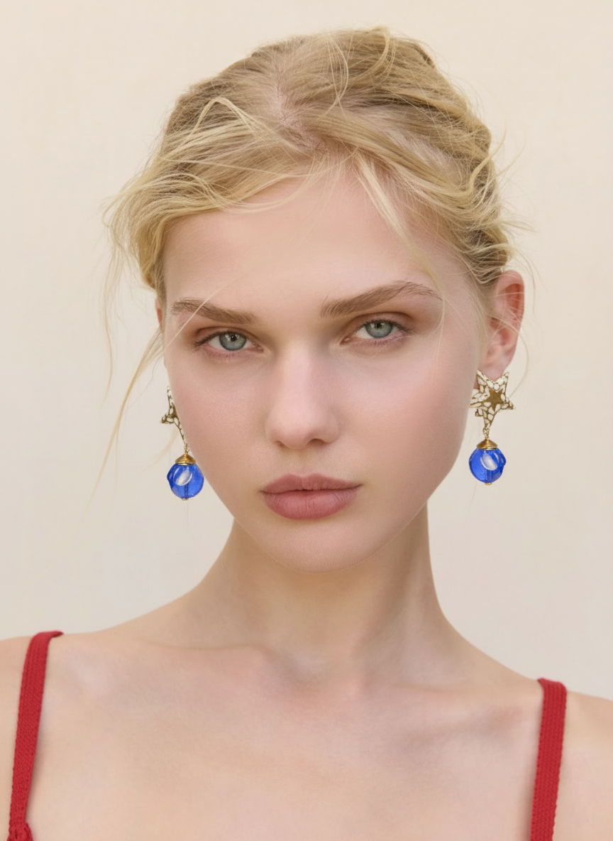 Orecchini vintage Valentino stella