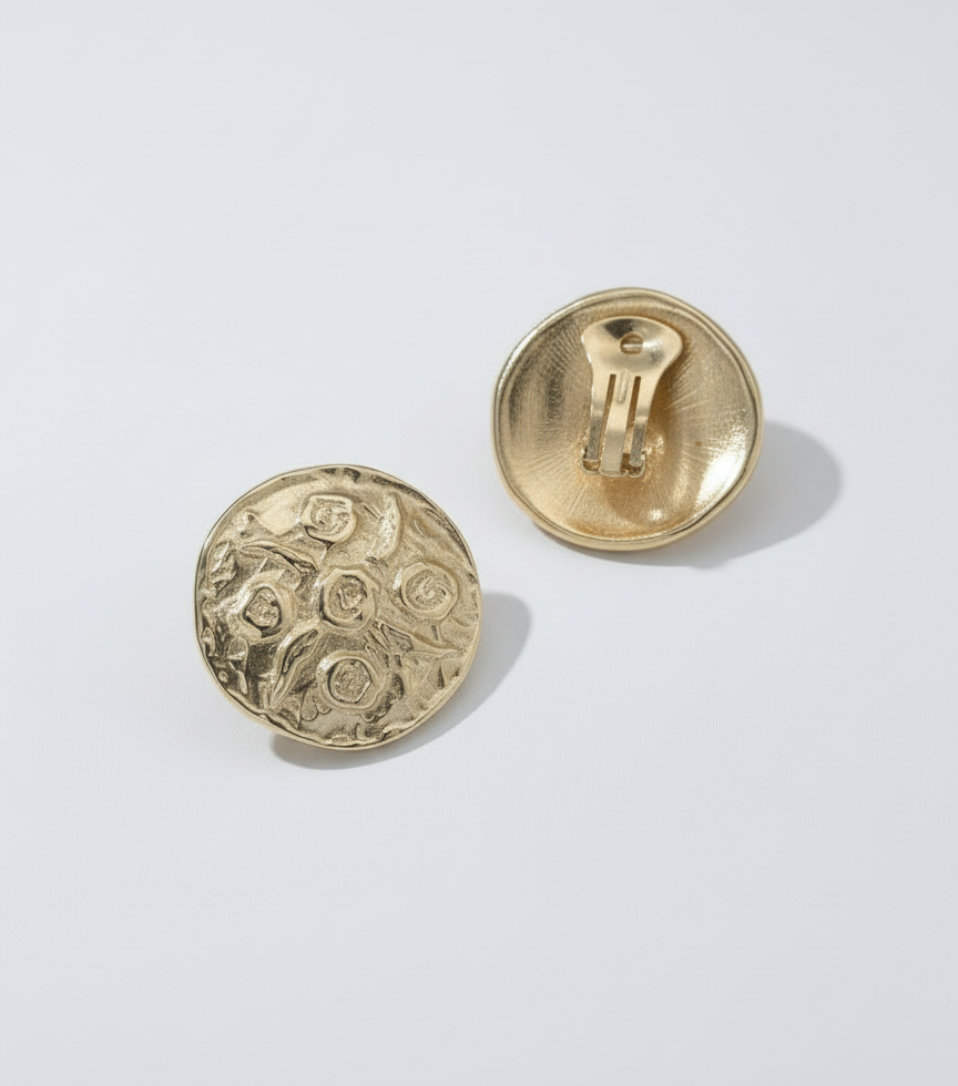 Orecchini vintage Saint Laurent moneta