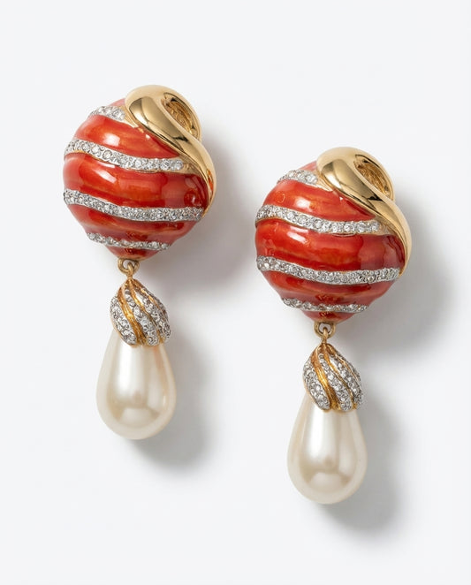 Orecchini vintage VALENTINO perla